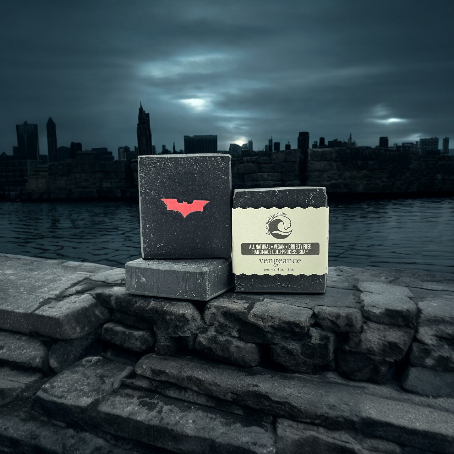 Vengeance: A handmade soap inspired by The Batman
