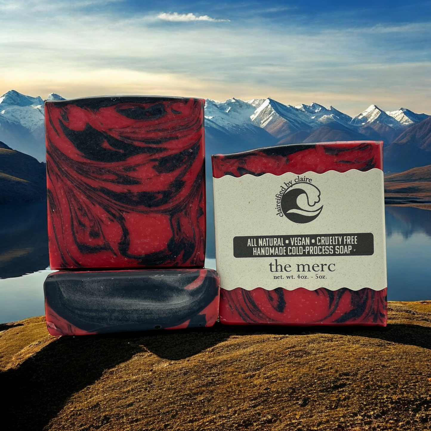 The Merc: Inspired by Marvel's Deadpool, aka "The Merc with a Mouth" handmade soap