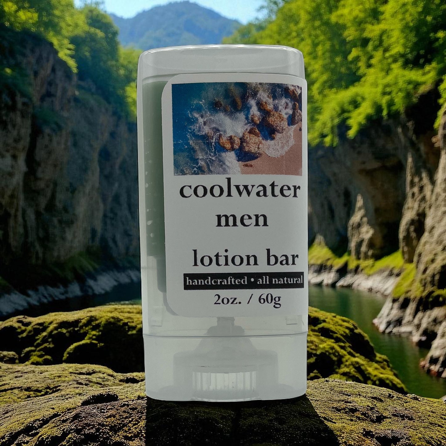 Coolwater Men Handmade Lotion Bars – Nourishing Solid Moisturizer with Shea Butter & Beeswax