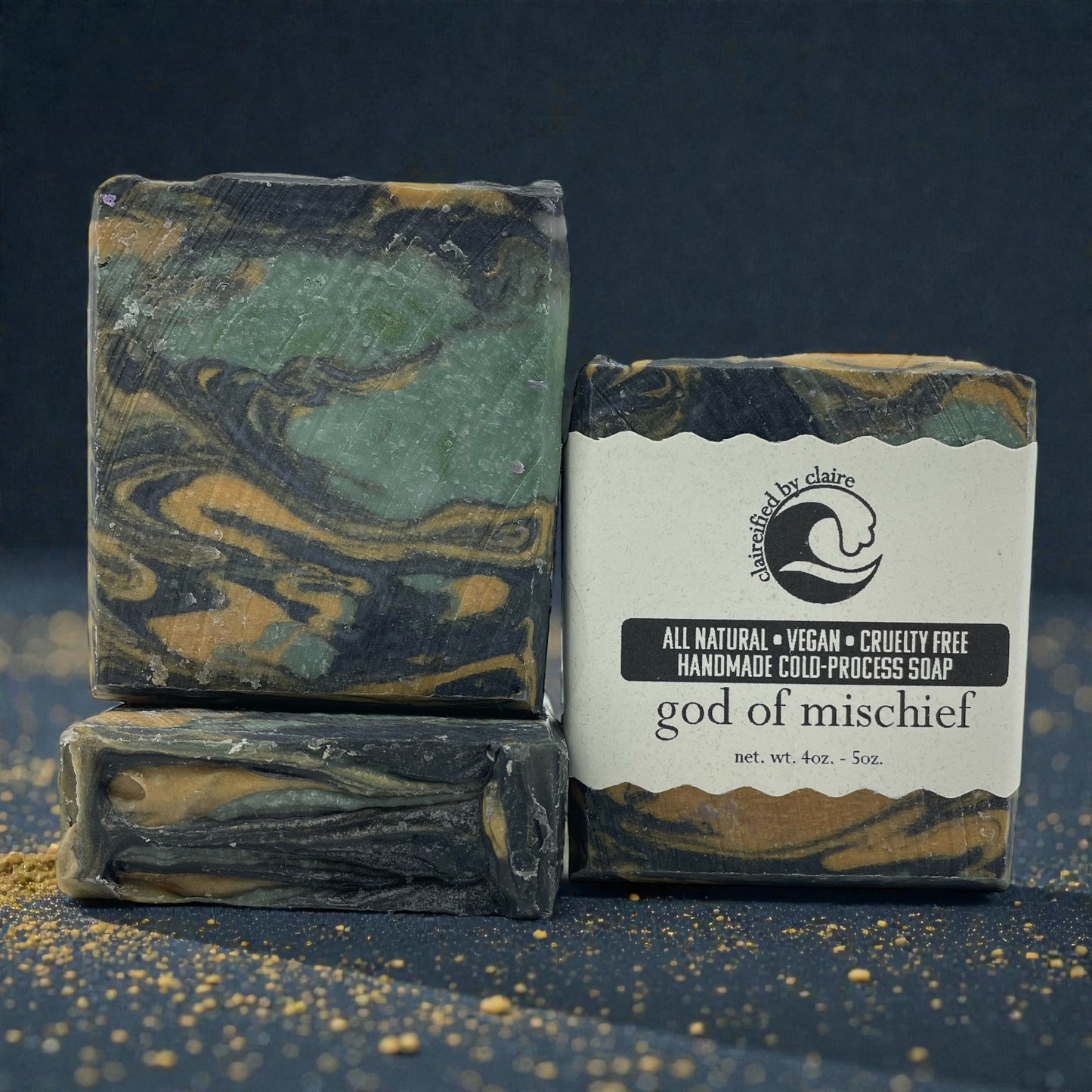 God of Mischief handmade soap inspired by Marvel's version of the Norse god, Loki