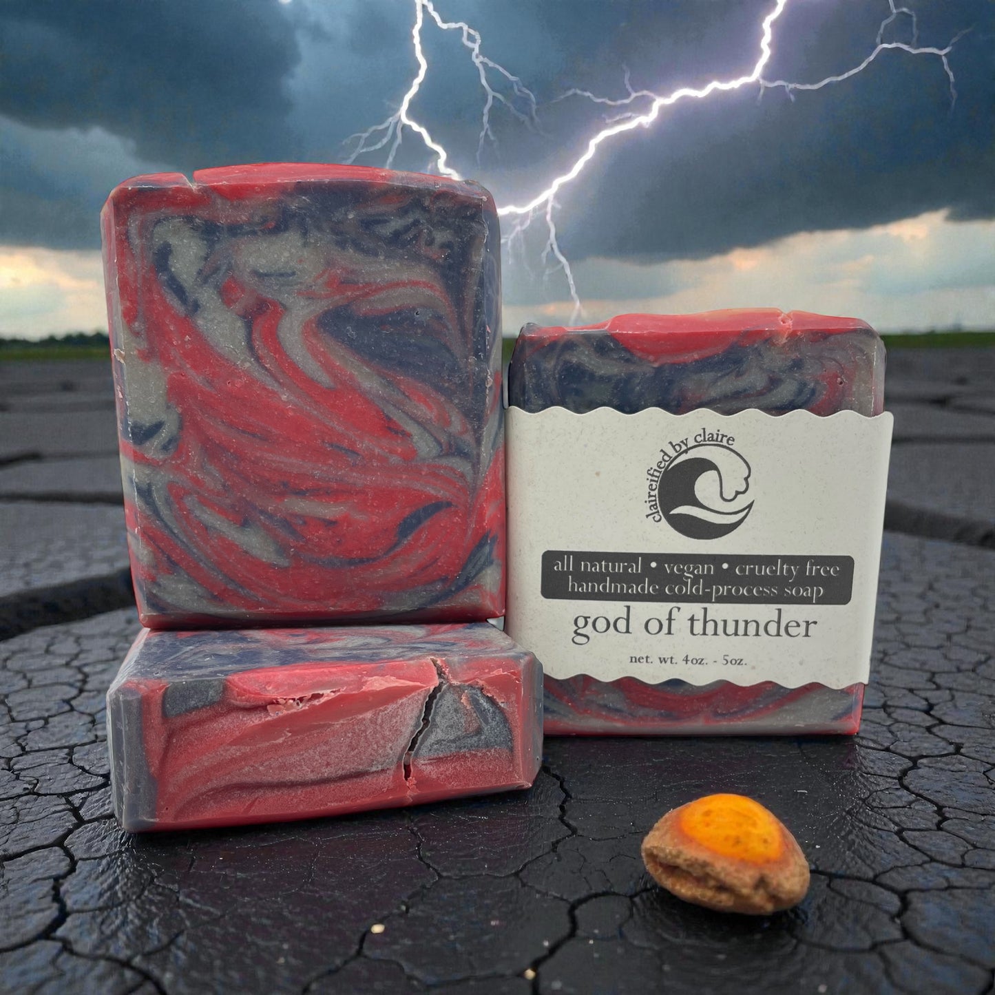 God of Thunder handmade soap inspired by Marvel's version of the Norse god, Thor