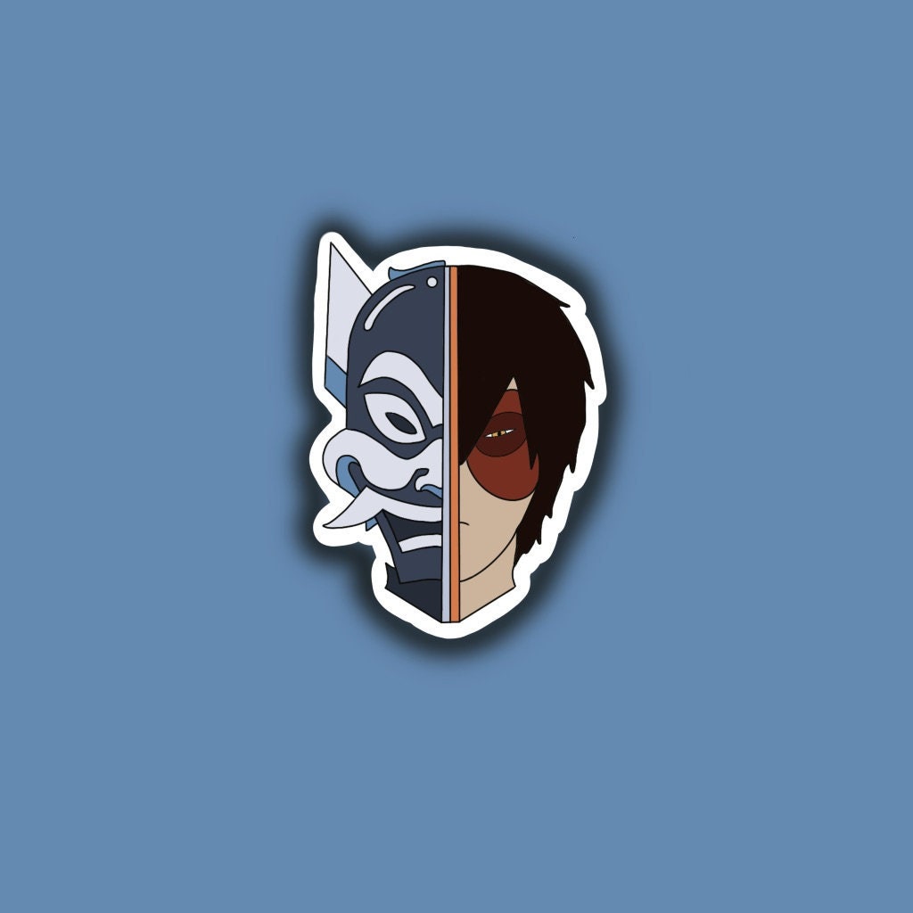 Zuko Blue Spirit Sticker | Water-Resistant | Matte