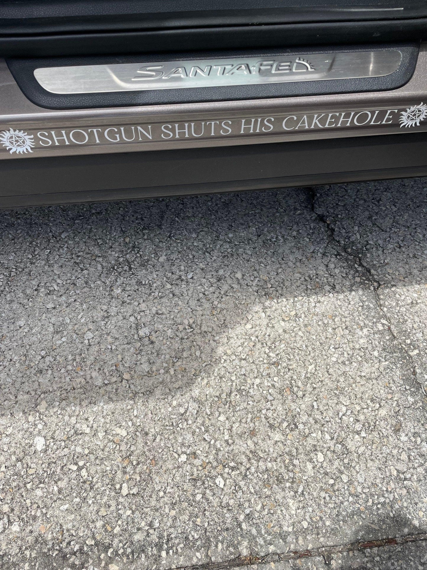 Driver Picks the Music, Shotgun Shuts his Cakehole Car Decals