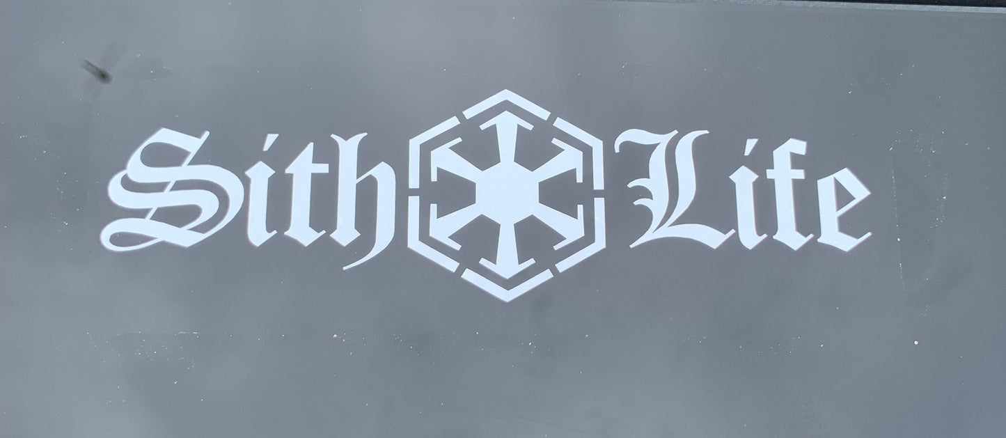 Sith Life vinyl decal