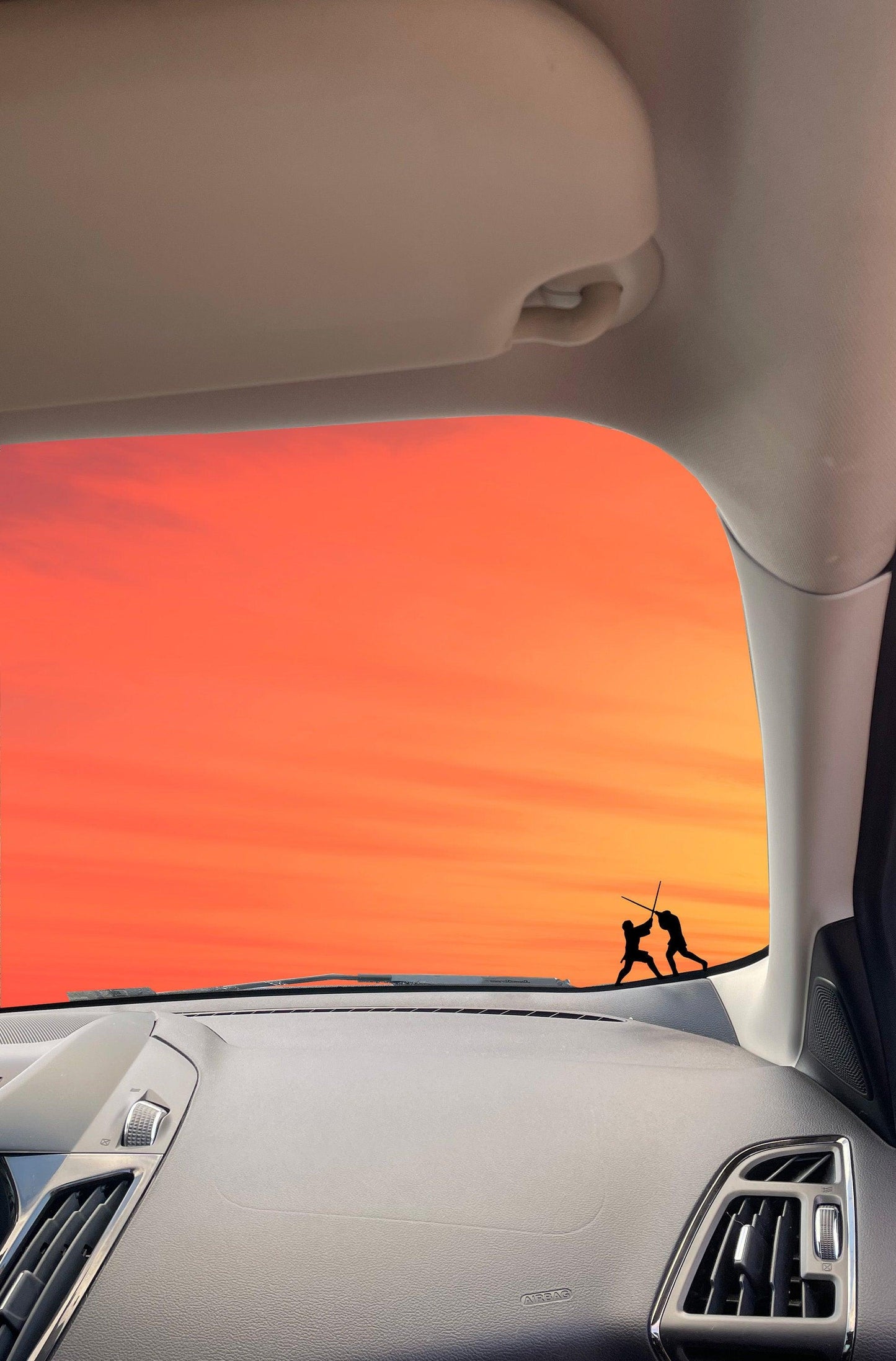 Battle of Mustafar Star Wars Inspired Windshield Decal