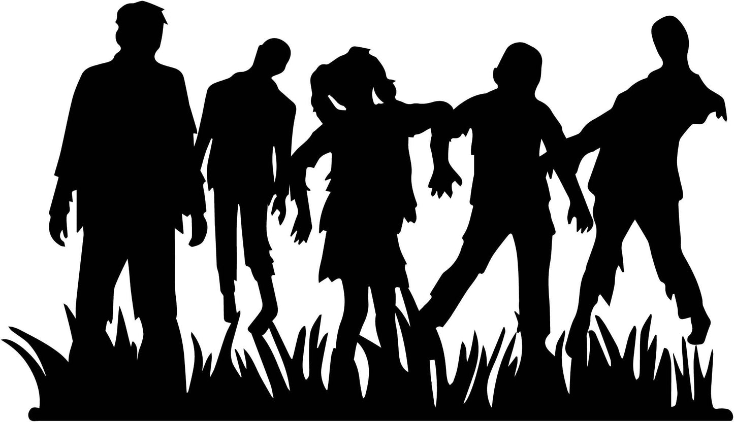 Zombie Walkers Windshield Decal