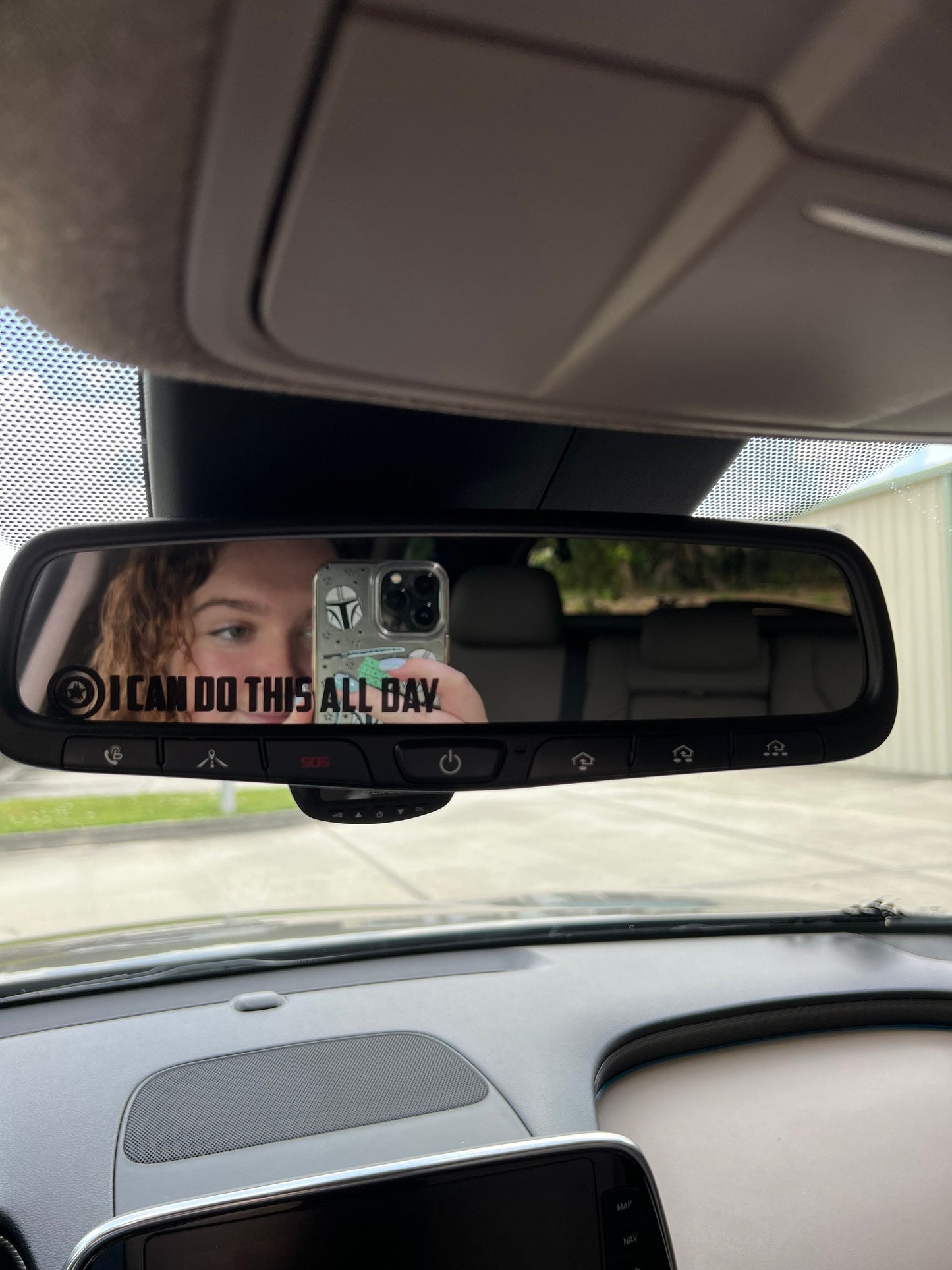 I Can Do This All Day Captain America Mirror Car Decal