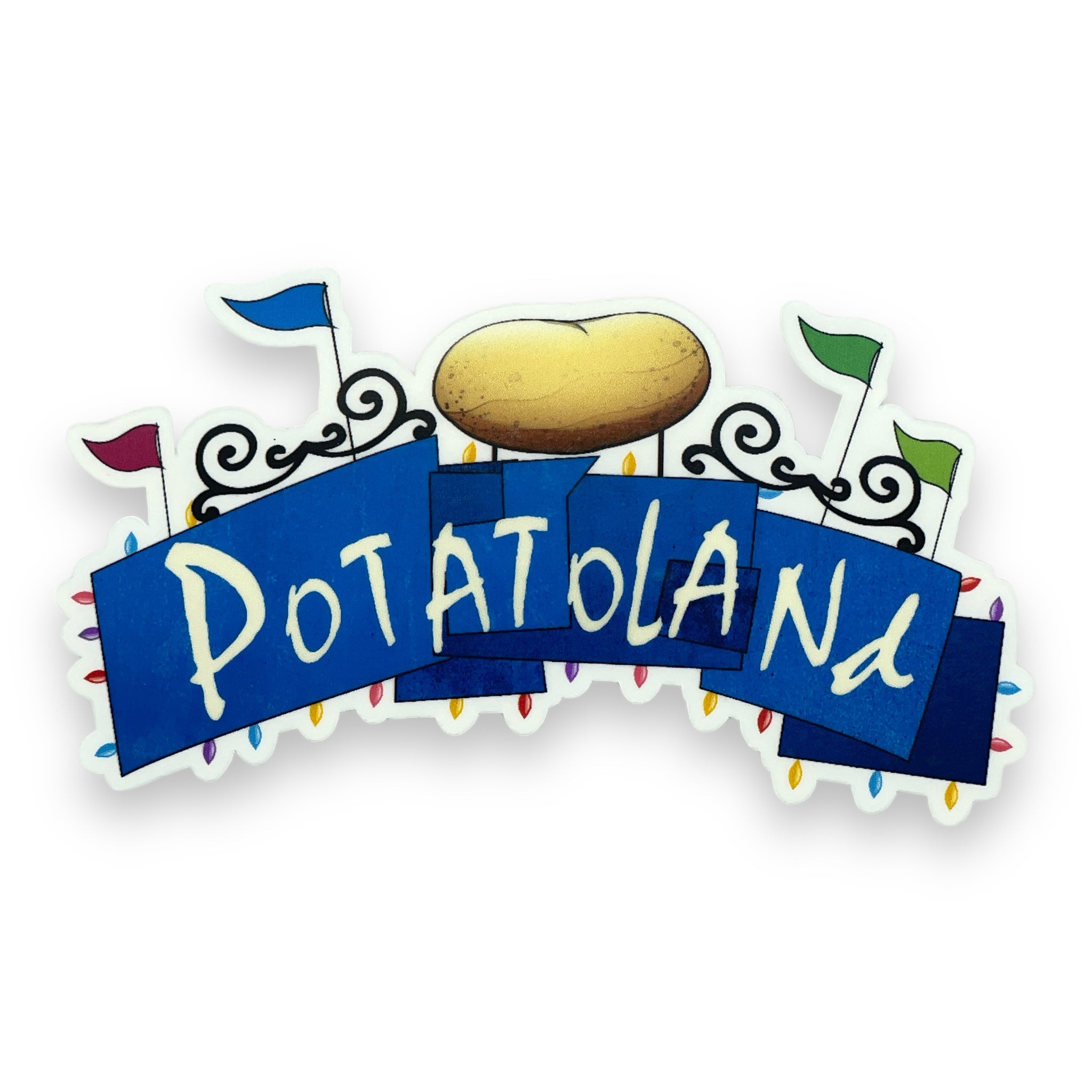 Potatoland Inspired Matte Finish Water-Resistant Sticker