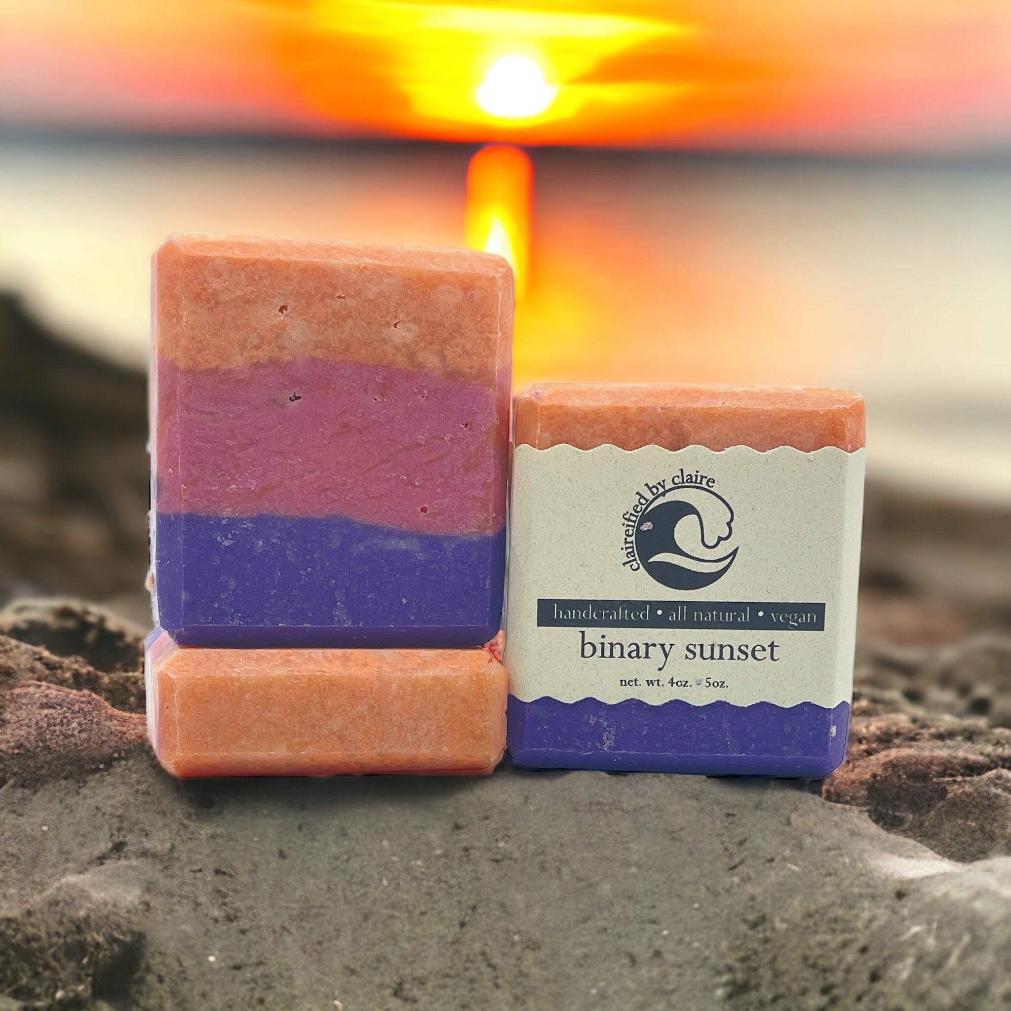 Binary Sunset handmade soap, inspired by the dual suns that link all of the beloved Star Wars films