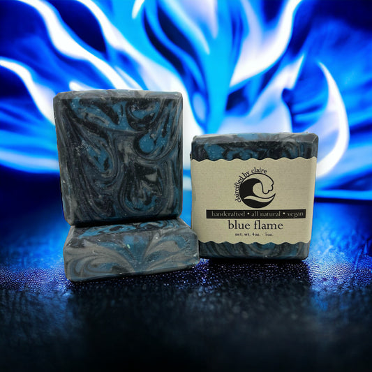 Blue Flame: Dabi from My Hero inspired handmade soap