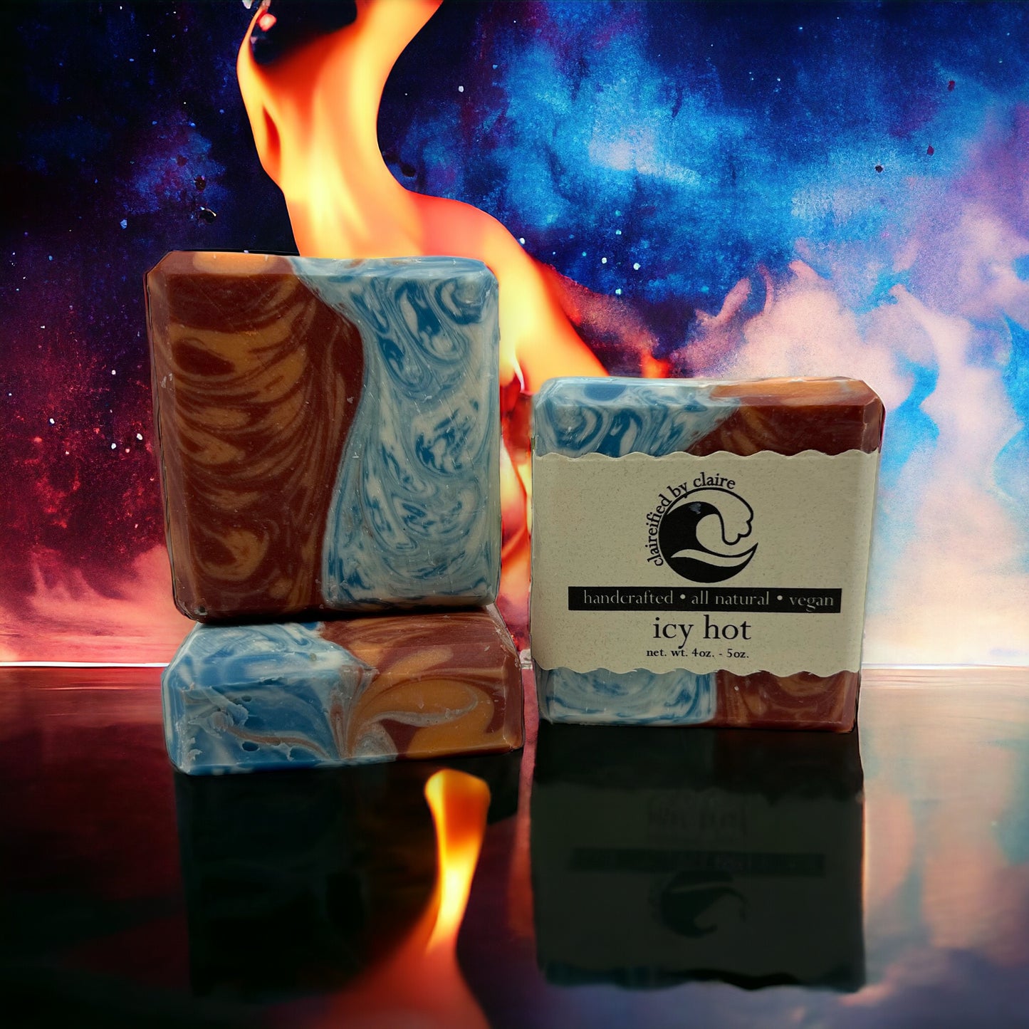 Icy Hot: Shoto Todoroki from My Hero inspired handmade soap