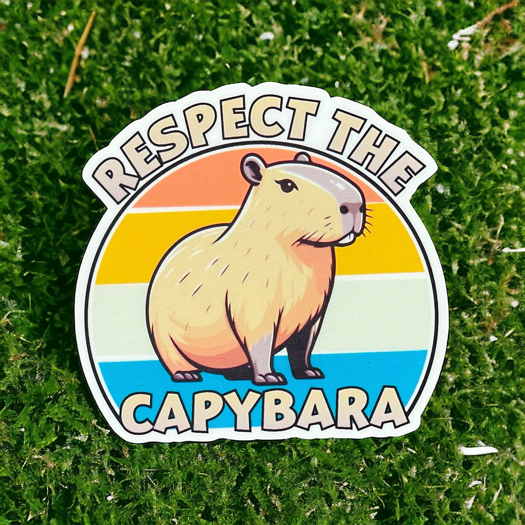 Respect the Capybara Sticker