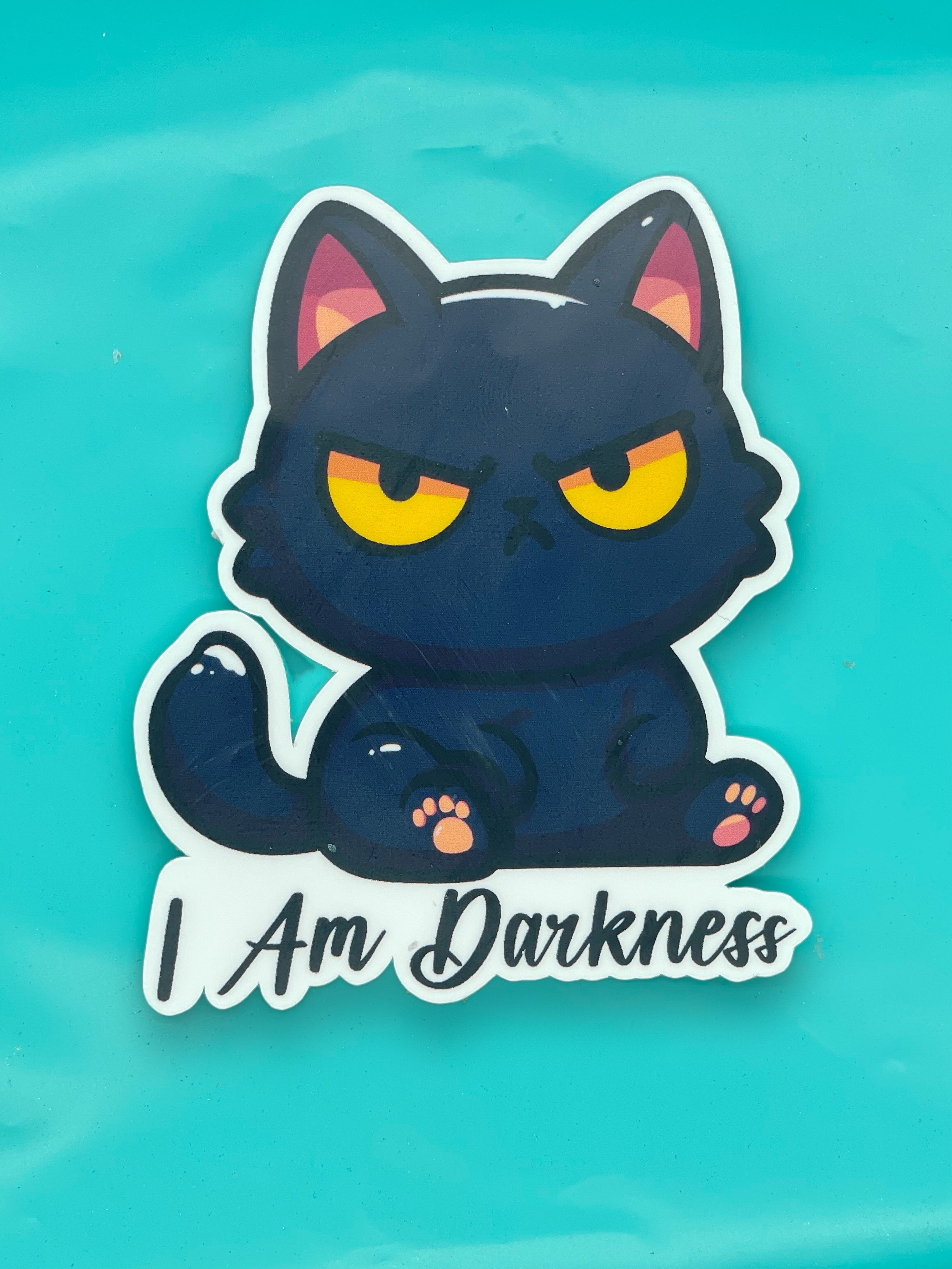 I Am Darkness Black Cat Sticker