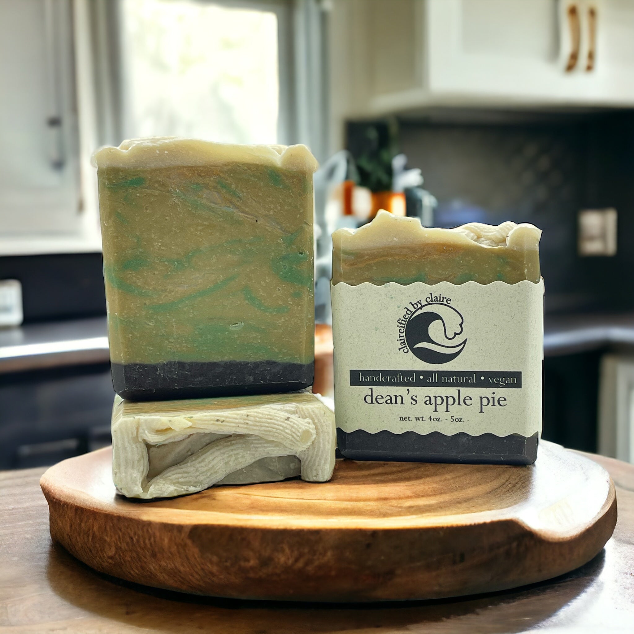 Dean's Apple Pie handmade soap inspired by Dean Winchester from the Supernatural series.