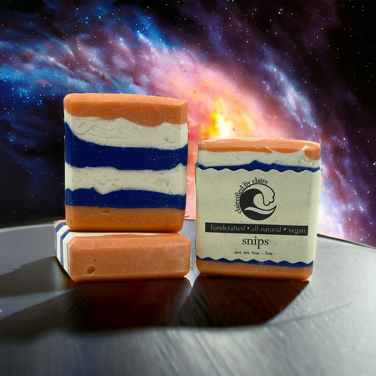 Snips handmade soap inspired by Ahsoka Tano from the Star Wars universe