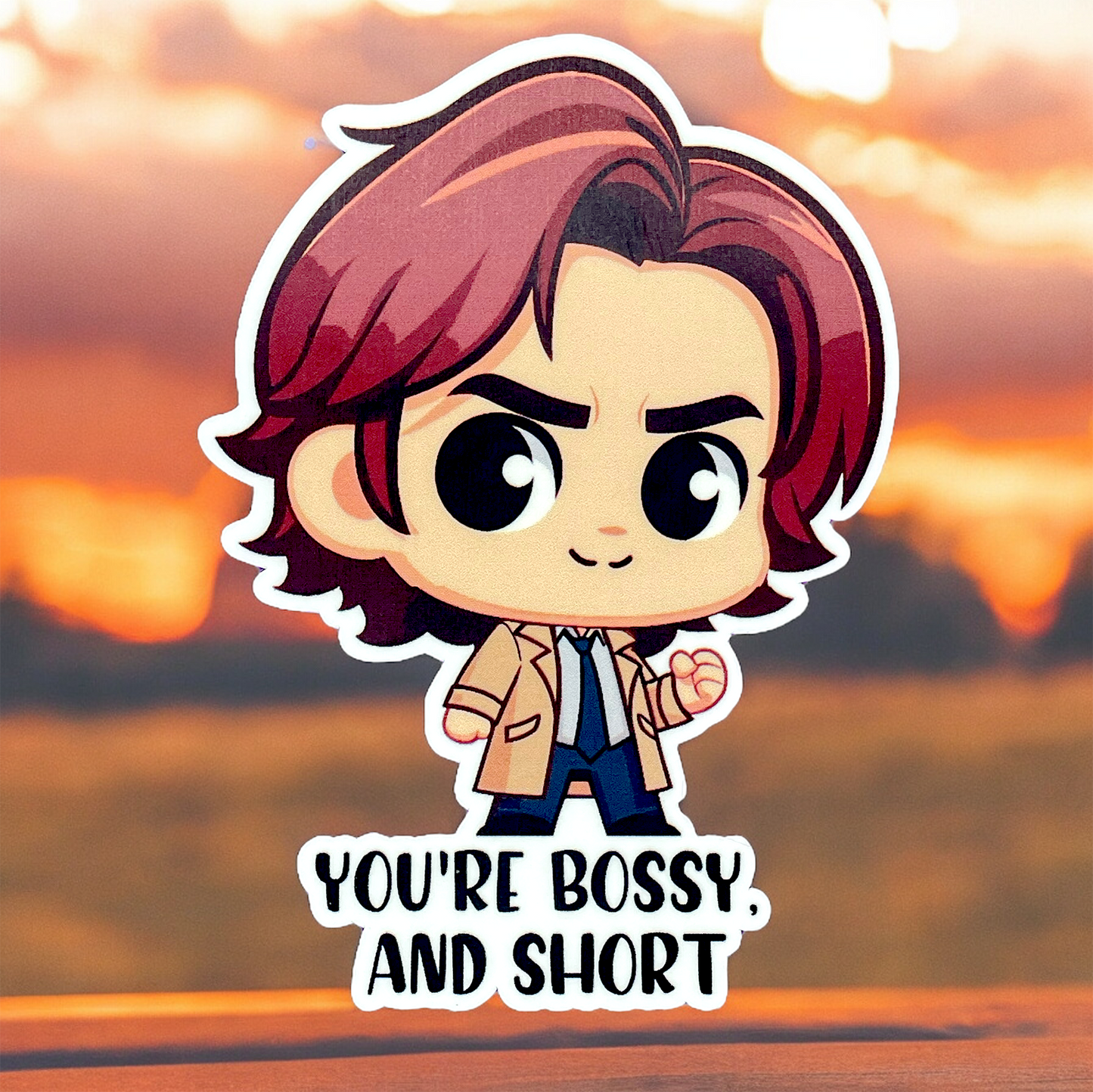 Boys of Supernatural Chibi Style Stickers with Quotes