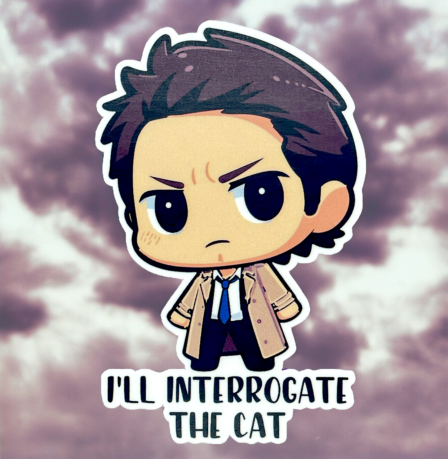 Boys of Supernatural Chibi Style Stickers with Quotes