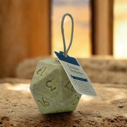 Large D20 / Dungeons & Dragons soap on a rope