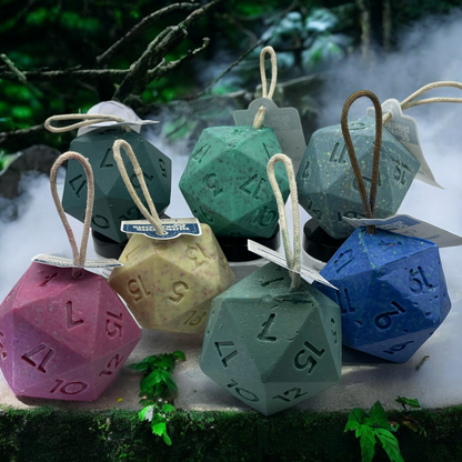 Large D20 / Dungeons & Dragons soap on a rope