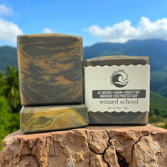 Wizard School Handmade Vegan Soap – Hogwarts-Inspired Scent, Citrus & Oakmoss Bar