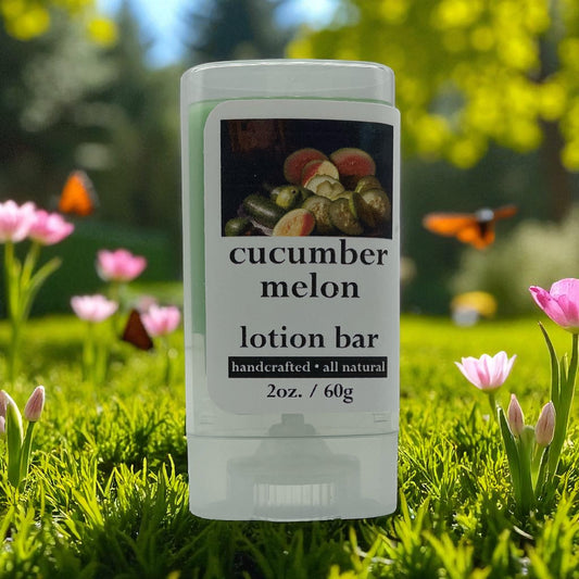 Cucumber Melon Handmade Lotion Bars – Nourishing Solid Moisturizer with Shea Butter & Beeswax