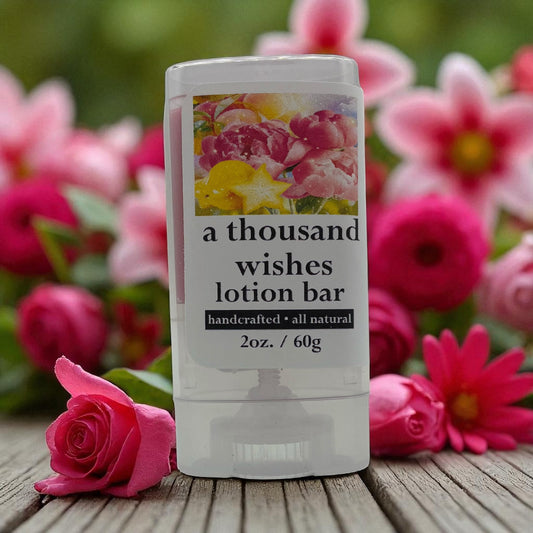 A Thousand Wishes Handmade Lotion Bars – Nourishing Solid Moisturizer with Shea Butter & Beeswax