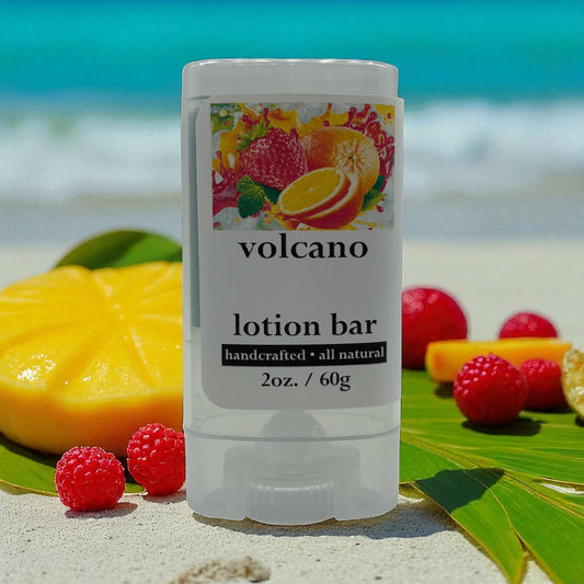 Volcano Scented Handmade Lotion Bars – Nourishing Solid Moisturizer with Shea Butter & Beeswax