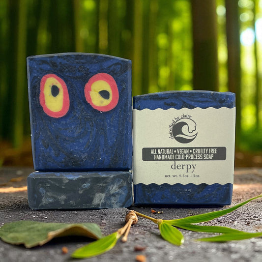 Derpy the Tiger Soap – Vegan Handmade Soap, Blue Raspberry Slushie Scent, K-Pop Demon Hunters Inspired