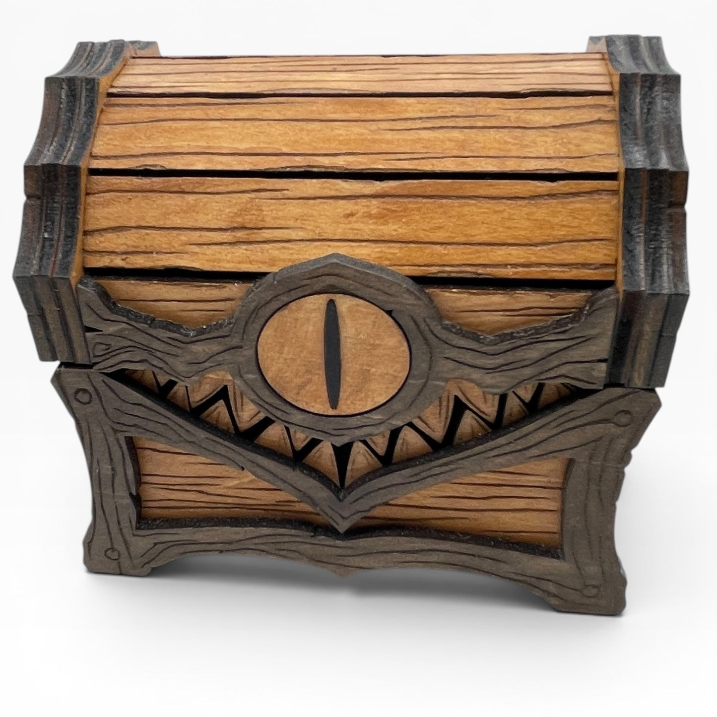 Large One Eyed Mimic Box | Fandom-Inspired Wood Storage Chest