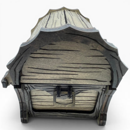Small One Eyed Mimic Box | Fandom-Inspired Wood Storage Chest