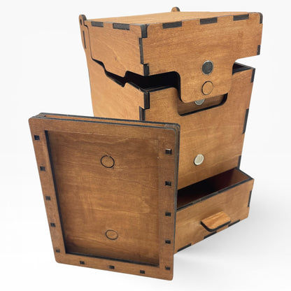 MTG Commander Deck Vault | Magnetic Wood Card Box