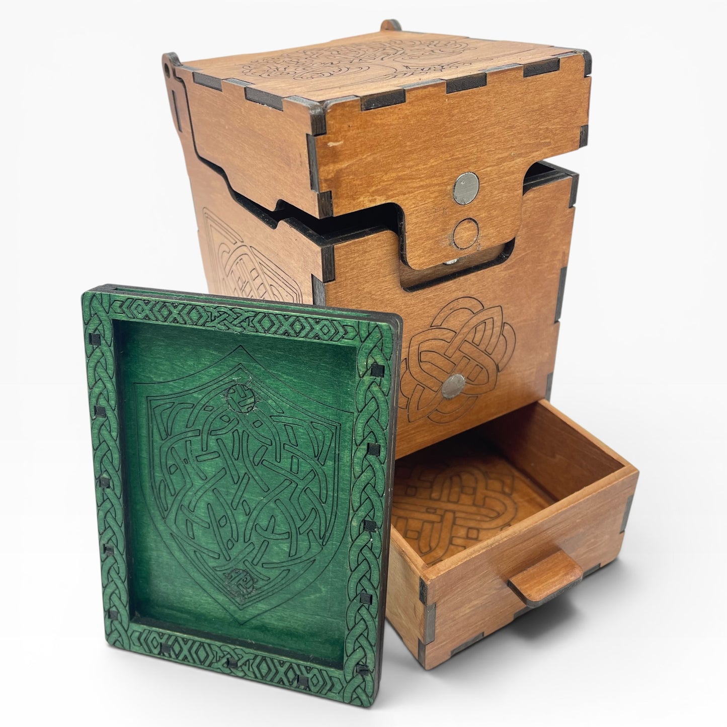 MTG Commander Deck Vault | Magnetic Wood Card Box