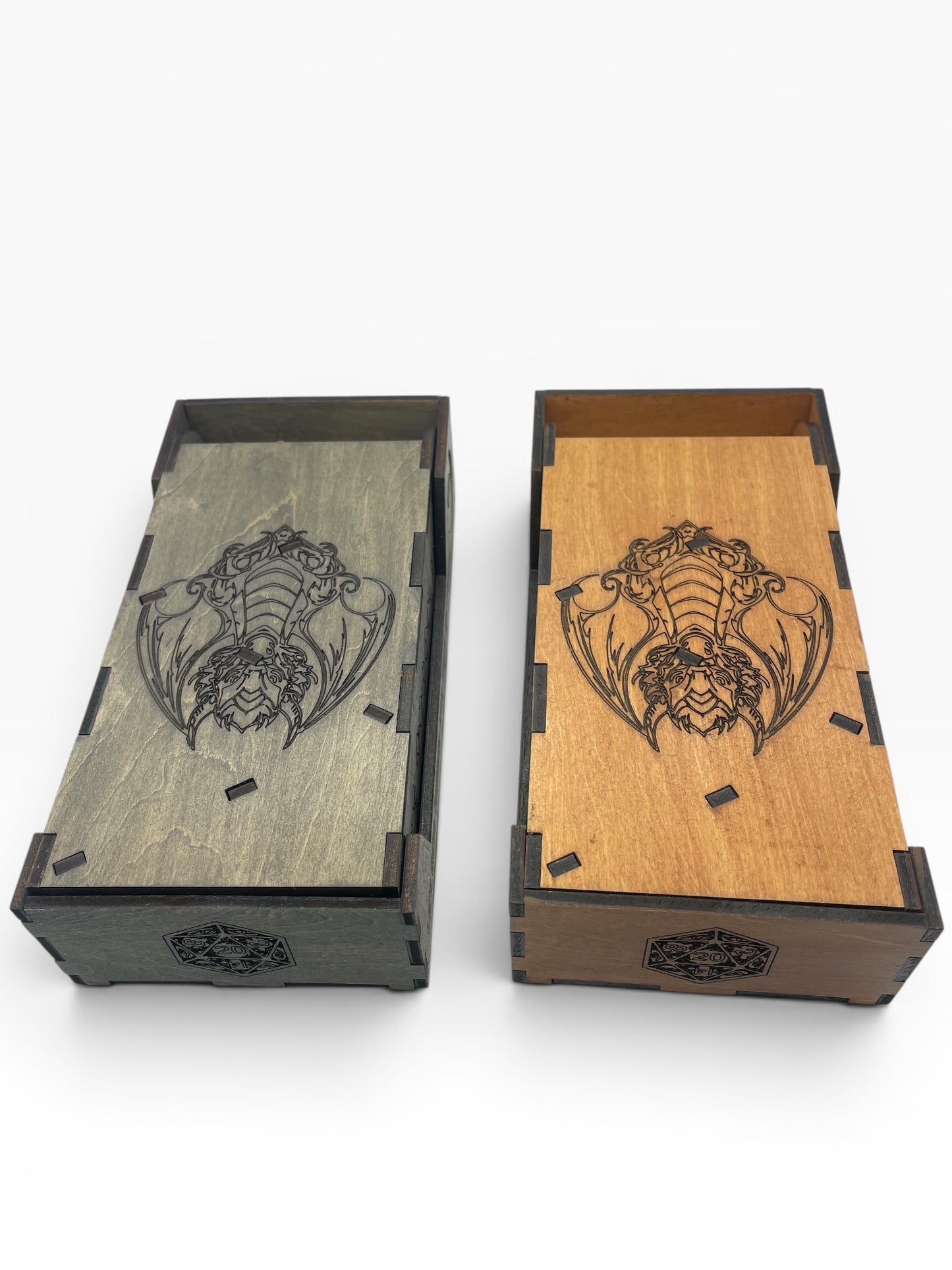 Dragon Foldable Travel Dice Tower | Handmade Wood Roller
