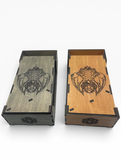 Dragon Foldable Travel Dice Tower | Handmade Wood Roller