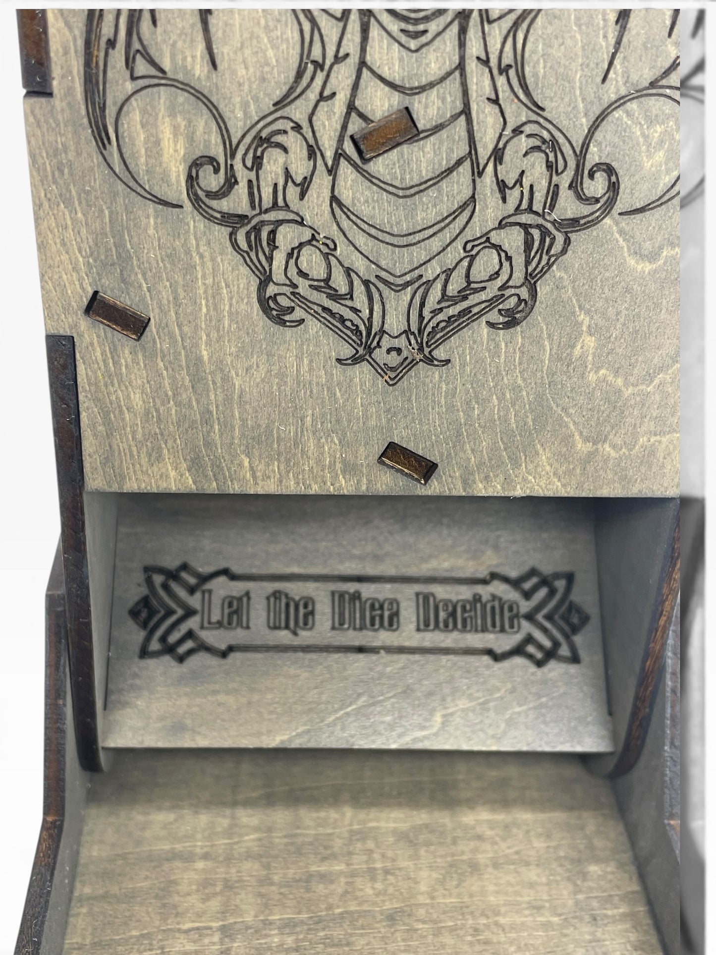 Dragon Foldable Travel Dice Tower | Handmade Wood Roller