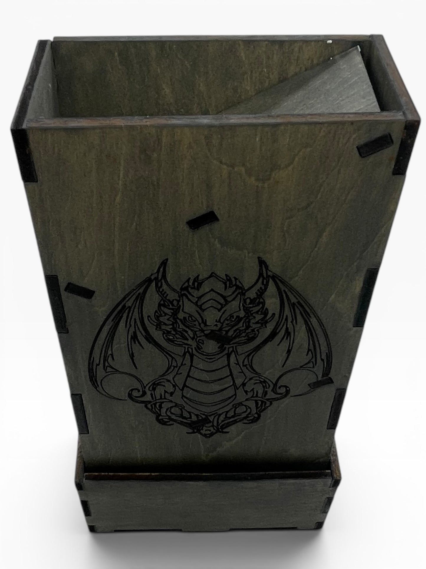 Dragon Foldable Travel Dice Tower | Handmade Wood Roller