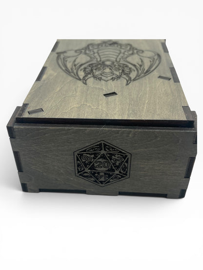 Dragon Foldable Travel Dice Tower | Handmade Wood Roller