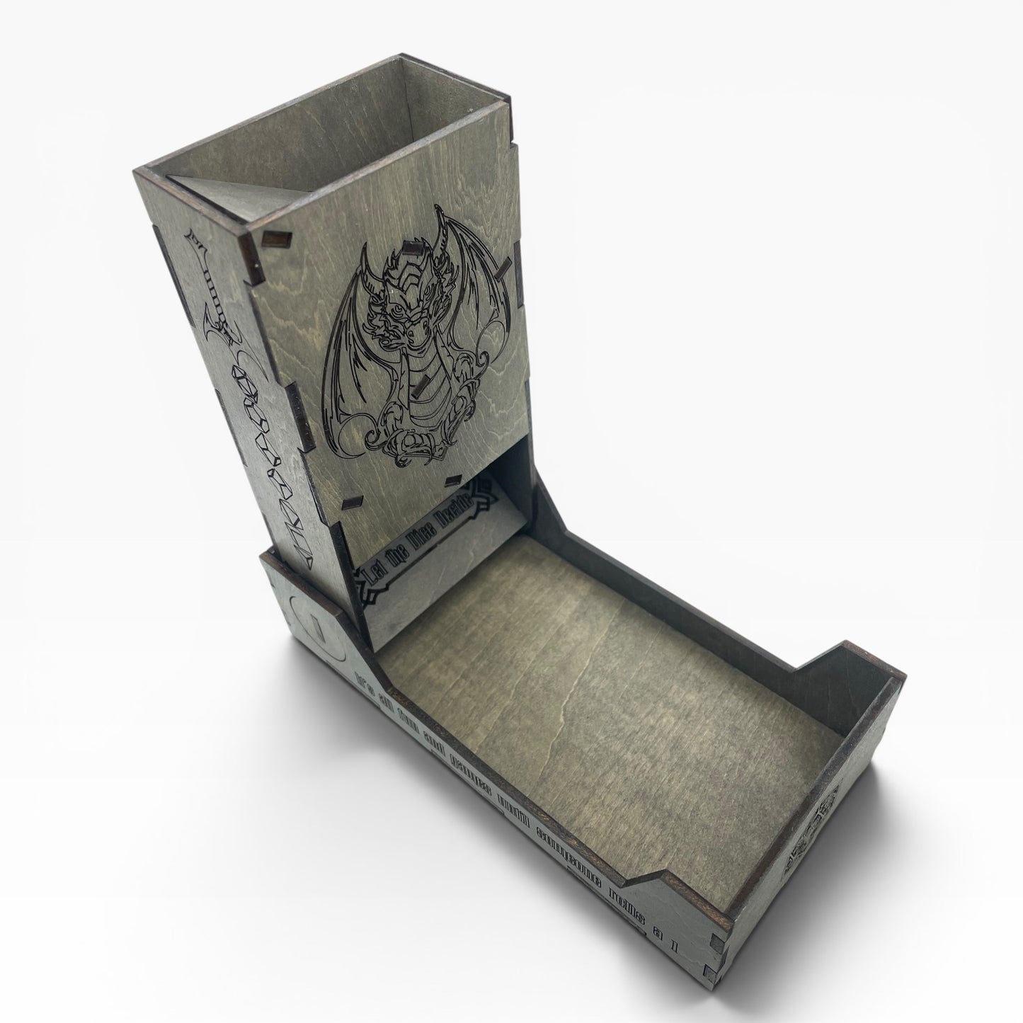 Dragon Foldable Travel Dice Tower | Handmade Wood Roller