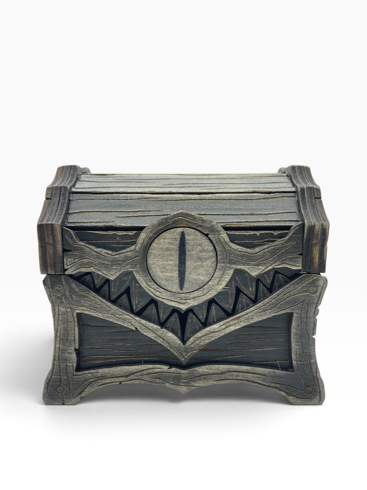 Small One Eyed Mimic Box | Fandom-Inspired Wood Storage Chest