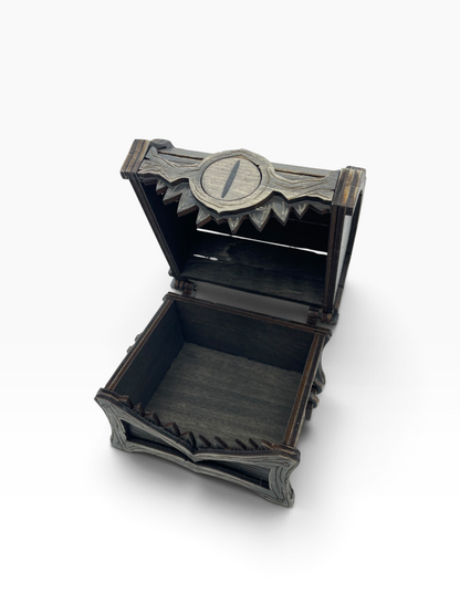 Small One Eyed Mimic Box | Fandom-Inspired Wood Storage Chest