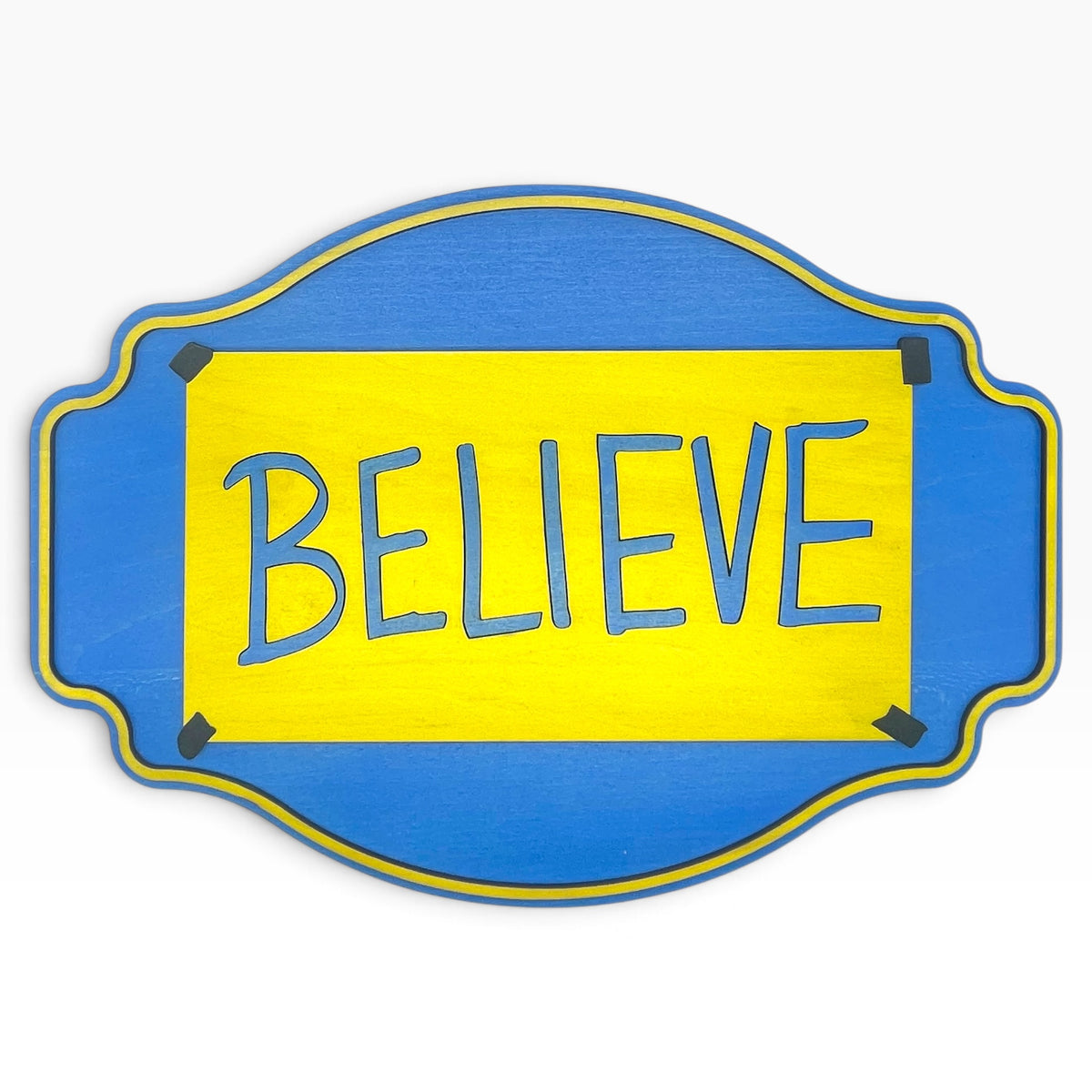 Ted Lasso Believe Wooden Wall Sign