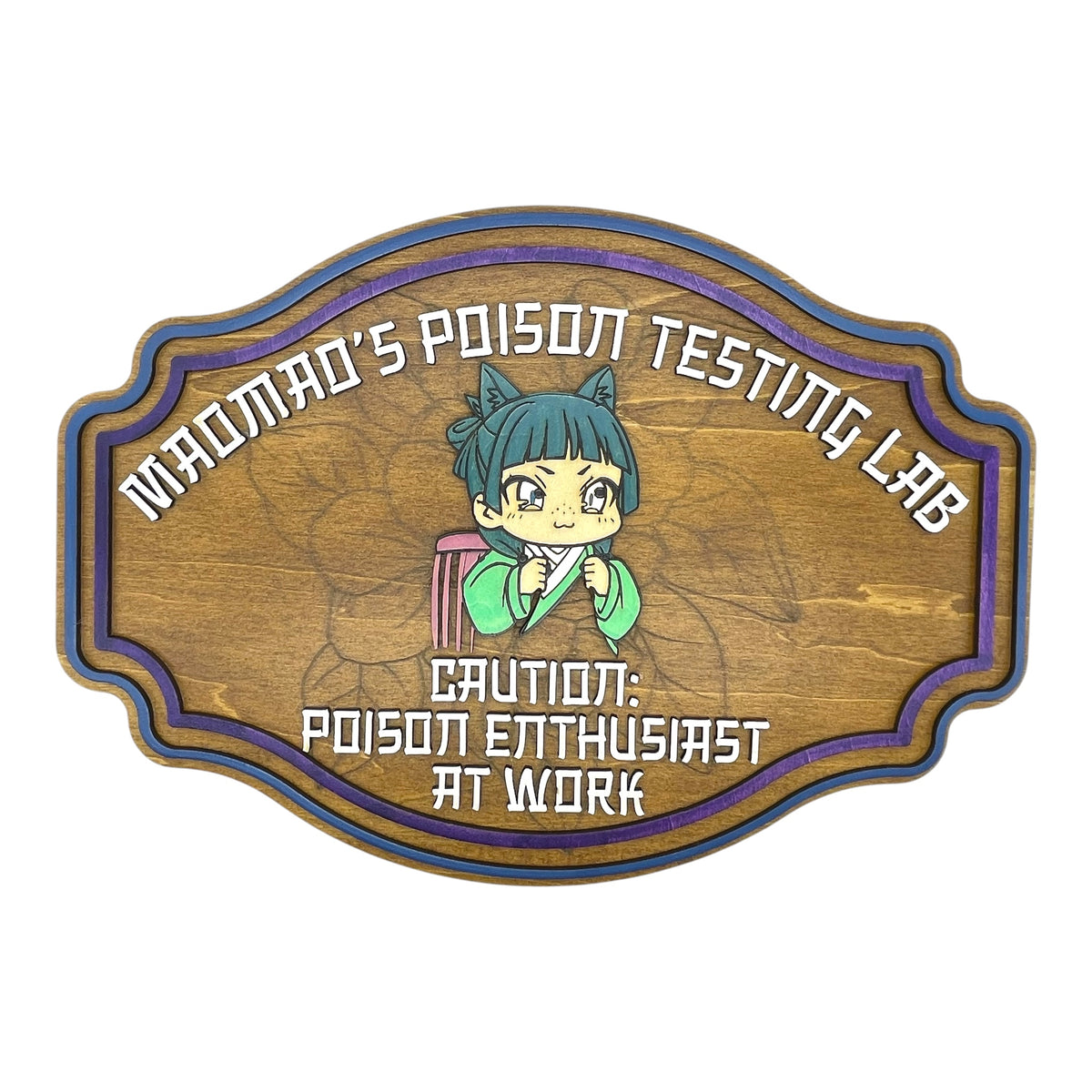 Maomao's Poison Testing Lab Wooden Sign | Apothecary Diaries Decor