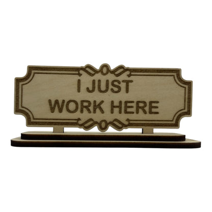 Funny Office Desk Signs, Sarcastic Work Decor, Snarky Coworker Gift, Dark Humor Office Signs, Small Wood Signs for Desk