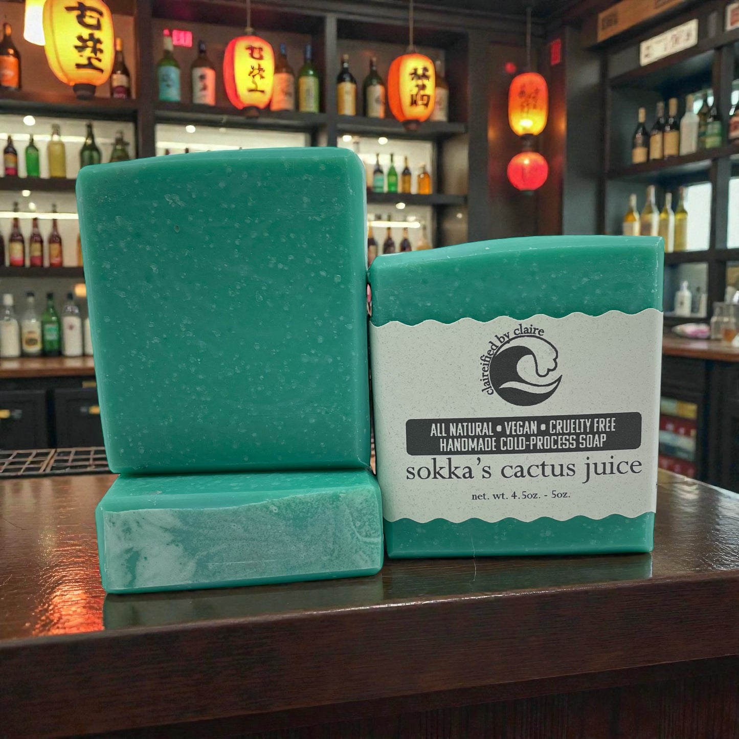 Cactus Juice handmade soap inspired by Sokka's "trippy" drink from Avatar The Last Air Bender