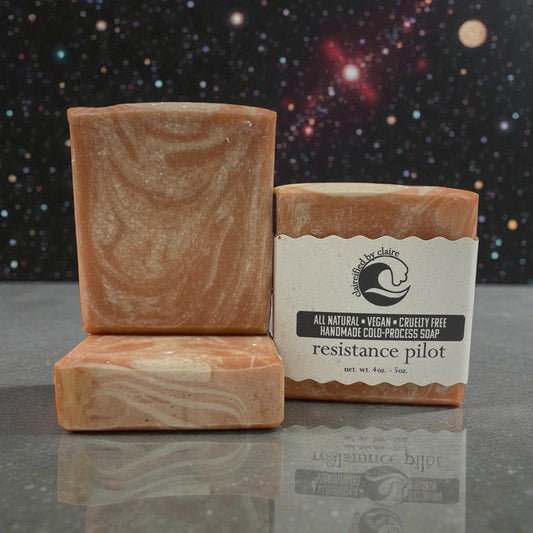 Resistance Pilot handmade soap inspired by Poe Dameron from the Star Wars universe