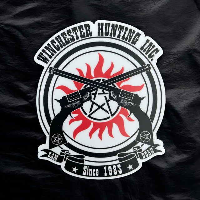 Winchester Hunting Inc. Supernatural Sticker | Water Resistant | Matte