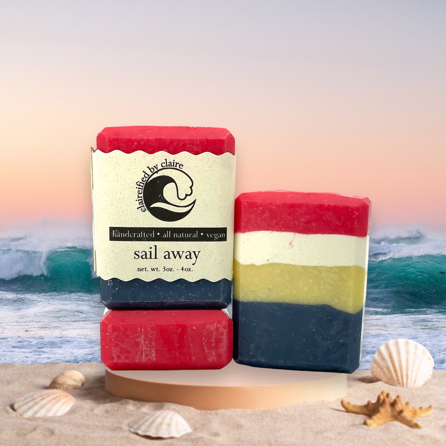 Sail Away: Disney Cruise Line inspired handmade vegan handmade soap: Fish Extender 3-Pack