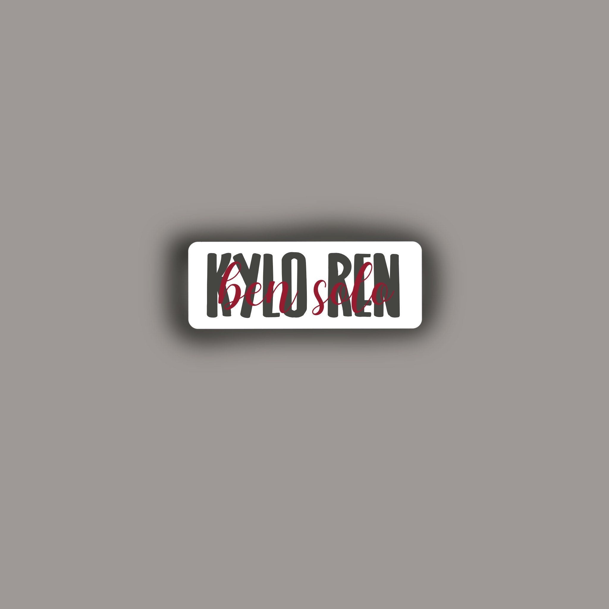 Kylo Ren Ben Solo Sticker | Water Resistant | Matte