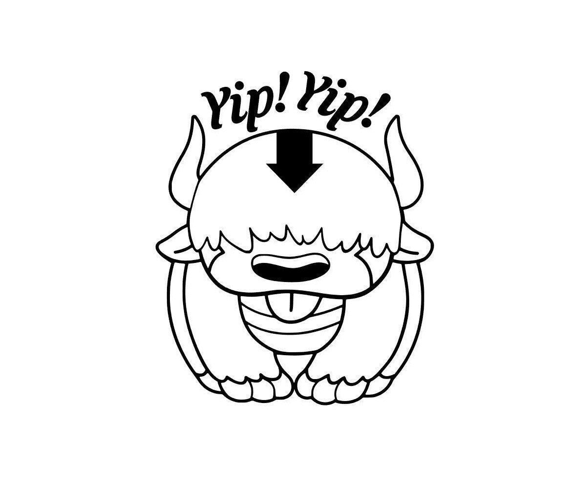 Appa Yip! Yip! Decal