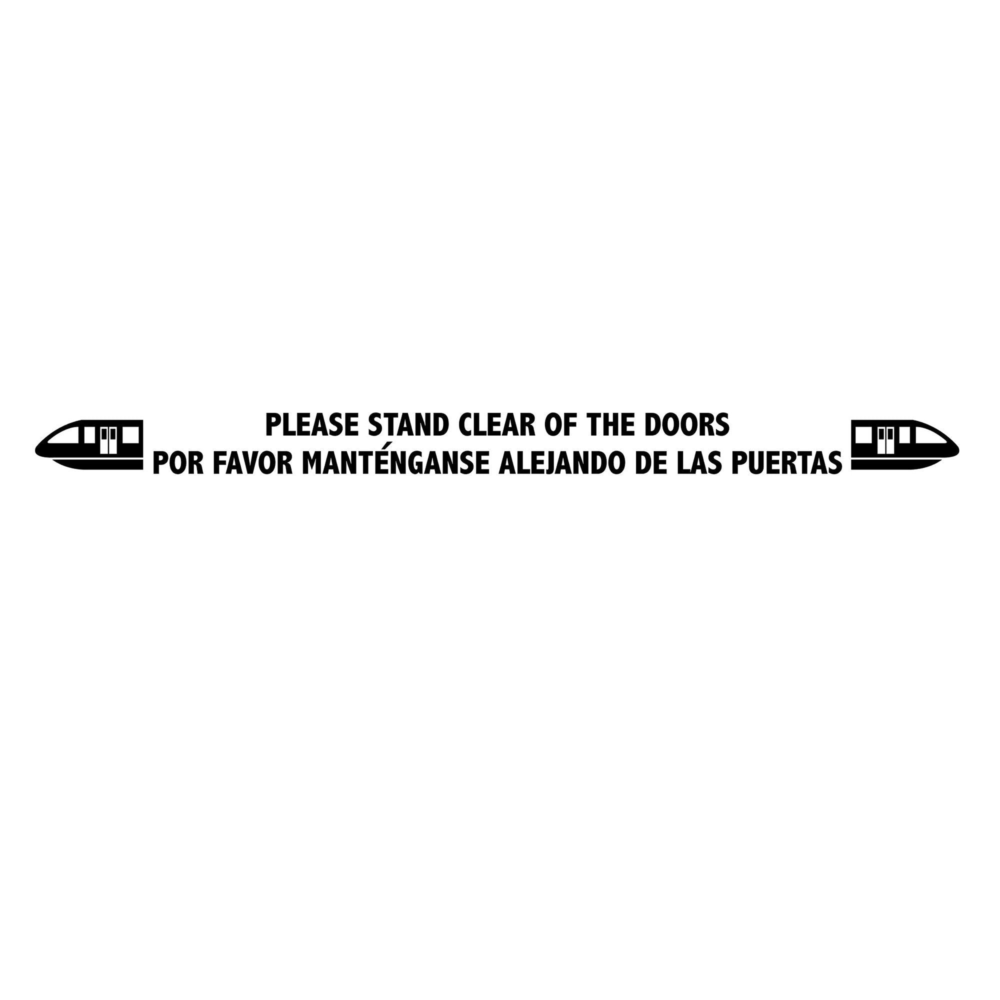 Please Stand Clear of the Doors Car Decal
